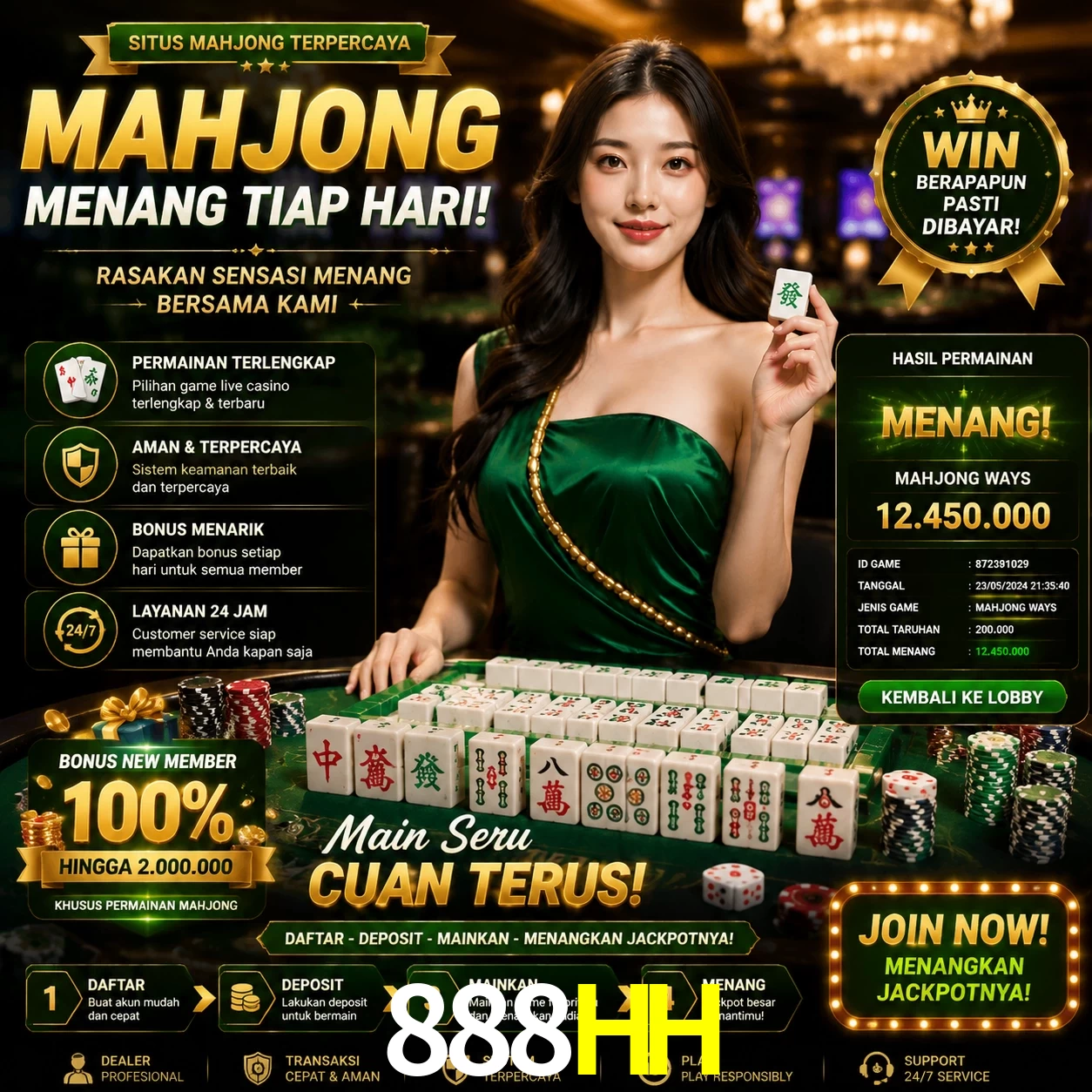 Cashback VIP 888HH - reembolso semanal